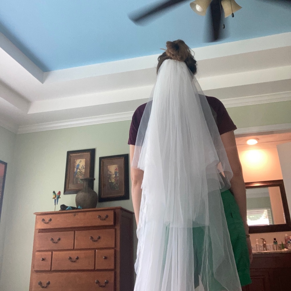 BHLDN White Layered Bridal Veil